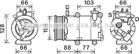 Ava Quality Cooling FDK585 - Kompresors, Gaisa kond. sistēma ps1.lv