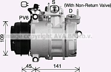 Ava Quality Cooling FDK692 - Kompresors, Gaisa kond. sistēma ps1.lv