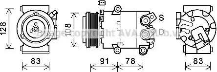 Ava Quality Cooling FDK621 - Kompresors, Gaisa kond. sistēma ps1.lv