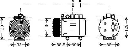 Ava Quality Cooling FD K174 - Kompresors, Gaisa kond. sistēma ps1.lv