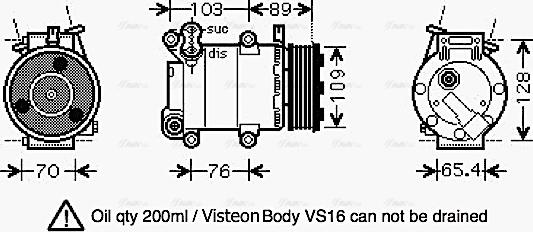 Ava Quality Cooling FD K392 - Kompresors, Gaisa kond. sistēma ps1.lv