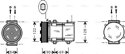 Ava Quality Cooling FD K352 - Kompresors, Gaisa kond. sistēma ps1.lv