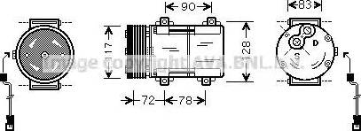 Ava Quality Cooling FD K285 - Kompresors, Gaisa kond. sistēma ps1.lv