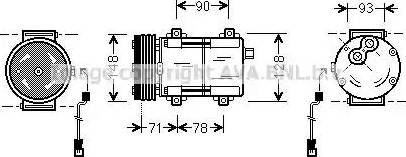 Ava Quality Cooling FD K277 - Kompresors, Gaisa kond. sistēma ps1.lv