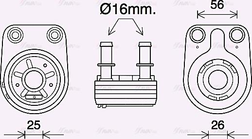 Ava Quality Cooling FT3460 - Eļļas radiators, Motoreļļa ps1.lv