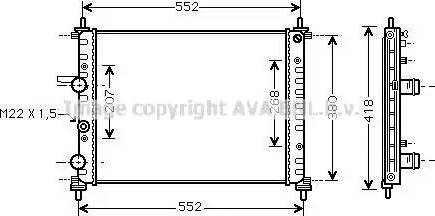 Ava Quality Cooling FT 2182 - Radiators, Motora dzesēšanas sistēma ps1.lv