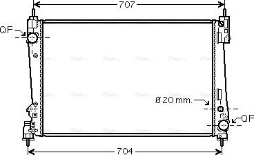 Ava Quality Cooling FTA2401 - Radiators, Motora dzesēšanas sistēma ps1.lv