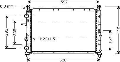 Ava Quality Cooling FTA2095 - Radiators, Motora dzesēšanas sistēma ps1.lv