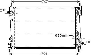 Ava Quality Cooling FTA2312 - Radiators, Motora dzesēšanas sistēma ps1.lv