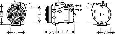 Ava Quality Cooling FTAK384 - Kompresors, Gaisa kond. sistēma ps1.lv