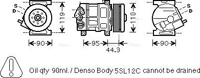 Ava Quality Cooling FTAK330 - Kompresors, Gaisa kond. sistēma ps1.lv