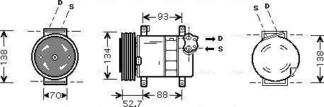 Ava Quality Cooling FT K088 - Kompresors, Gaisa kond. sistēma ps1.lv