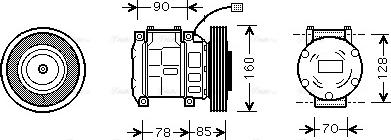 Ava Quality Cooling HDAK019 - Kompresors, Gaisa kond. sistēma ps1.lv