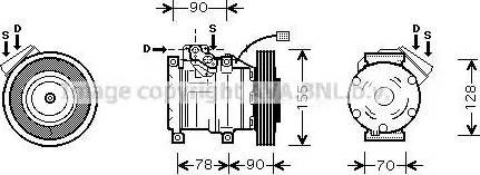 Ava Quality Cooling HD K167 - Kompresors, Gaisa kond. sistēma ps1.lv