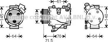 Ava Quality Cooling HD K235 - Kompresors, Gaisa kond. sistēma ps1.lv