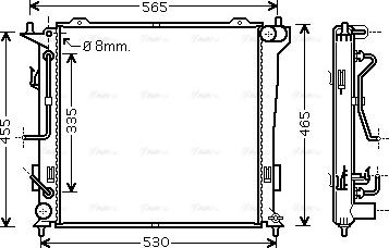 Ava Quality Cooling HY 2182 - Radiators, Motora dzesēšanas sistēma ps1.lv