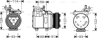 Ava Quality Cooling HYAK196 - Kompresors, Gaisa kond. sistēma ps1.lv