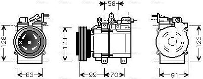 Ava Quality Cooling HYAK197 - Kompresors, Gaisa kond. sistēma ps1.lv