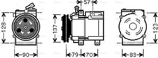 Ava Quality Cooling HYAK139 - Kompresors, Gaisa kond. sistēma ps1.lv