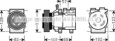 Ava Quality Cooling HYAK324 - Kompresors, Gaisa kond. sistēma ps1.lv