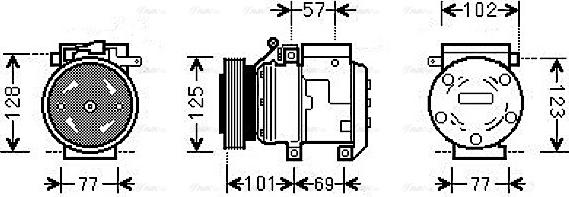 Ava Quality Cooling HYAK208 - Kompresors, Gaisa kond. sistēma ps1.lv