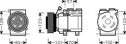 Ava Quality Cooling HYAK219 - Kompresors, Gaisa kond. sistēma ps1.lv