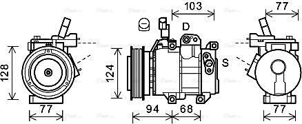 Ava Quality Cooling HYK451 - Kompresors, Gaisa kond. sistēma ps1.lv