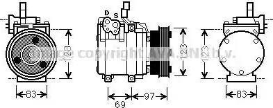 Ava Quality Cooling HY K065 - Kompresors, Gaisa kond. sistēma ps1.lv