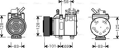 Ava Quality Cooling HY K166 - Kompresors, Gaisa kond. sistēma ps1.lv