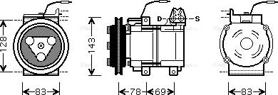 Ava Quality Cooling HY K124 - Kompresors, Gaisa kond. sistēma ps1.lv