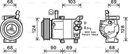 Ava Quality Cooling HYK382 - Kompresors, Gaisa kond. sistēma ps1.lv