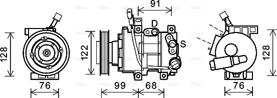 Ava Quality Cooling HYK296 - Kompresors, Gaisa kond. sistēma ps1.lv