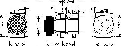 Ava Quality Cooling HY K209 - Kompresors, Gaisa kond. sistēma ps1.lv