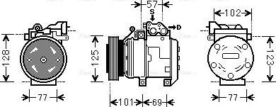 Ava Quality Cooling HYK208 - Kompresors, Gaisa kond. sistēma ps1.lv