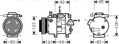 Ava Quality Cooling HY K214 - Kompresors, Gaisa kond. sistēma ps1.lv