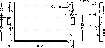 Ava Quality Cooling IVA2057 - Radiators, Motora dzesēšanas sistēma ps1.lv