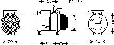 Ava Quality Cooling IVAK074 - Kompresors, Gaisa kond. sistēma ps1.lv