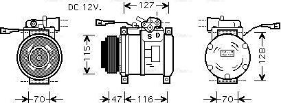Ava Quality Cooling IVAK076 - Kompresors, Gaisa kond. sistēma ps1.lv