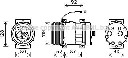 Ava Quality Cooling IVK128 - Kompresors, Gaisa kond. sistēma ps1.lv