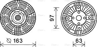 Ava Quality Cooling IVC108 - Sajūgs, Radiatora ventilators ps1.lv