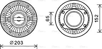 Ava Quality Cooling IVC110 - Sajūgs, Radiatora ventilators ps1.lv