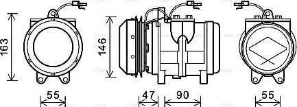 Ava Quality Cooling JDAK017 - Kompresors, Gaisa kond. sistēma ps1.lv