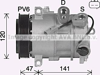 Ava Quality Cooling JEK086 - Kompresors, Gaisa kond. sistēma ps1.lv