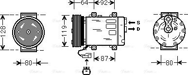 Ava Quality Cooling JE K029 - Kompresors, Gaisa kond. sistēma ps1.lv