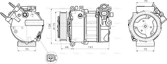 Ava Quality Cooling JRAK061 - Kompresors, Gaisa kond. sistēma ps1.lv