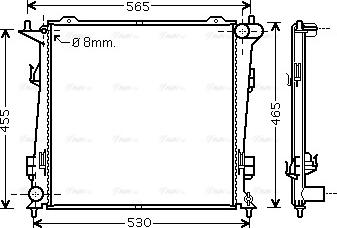 Ava Quality Cooling KA2098 - Radiators, Motora dzesēšanas sistēma ps1.lv