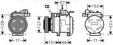 Ava Quality Cooling KAK146 - Kompresors, Gaisa kond. sistēma ps1.lv
