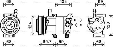 Ava Quality Cooling KAK159 - Kompresors, Gaisa kond. sistēma ps1.lv