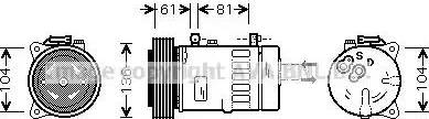 Ava Quality Cooling LC K005 - Kompresors, Gaisa kond. sistēma ps1.lv