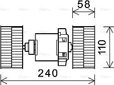 Ava Quality Cooling ME8288 - Salona ventilators ps1.lv